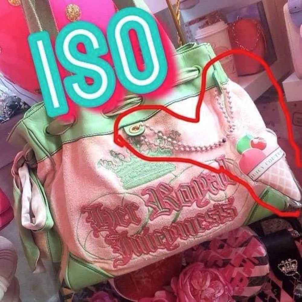 ISO Juicy Ice cream bag charm 🍦🩷💚